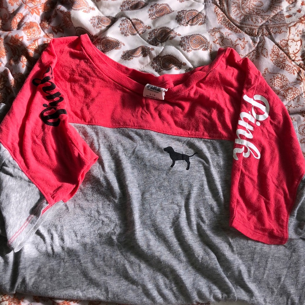 A PINK tee. Im open to offers.